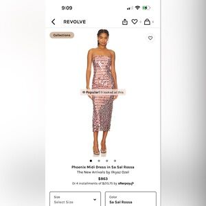 Revolve Pink Midi Dress